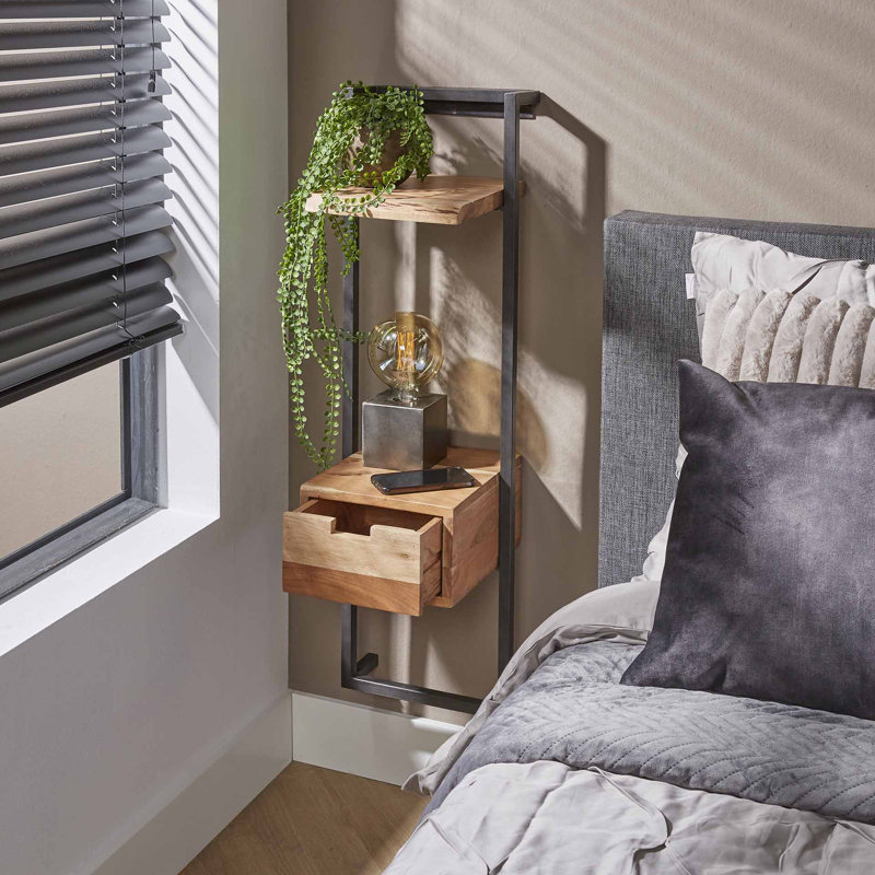 Alaundra 1 Drawer Bedside Table