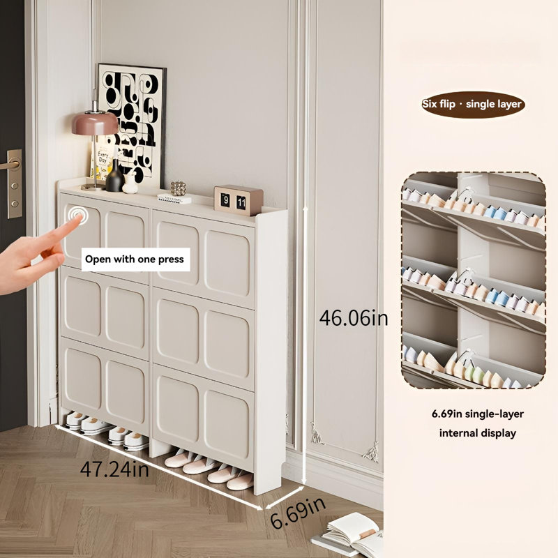 Armoire à chaussures d'intérieur, armoire à chaussures multicouche Flip-Flop