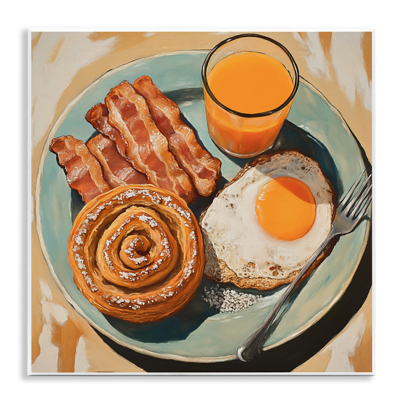 Cinnamon Roll Breakfast Wall Plaque, design by Tina LeCour
