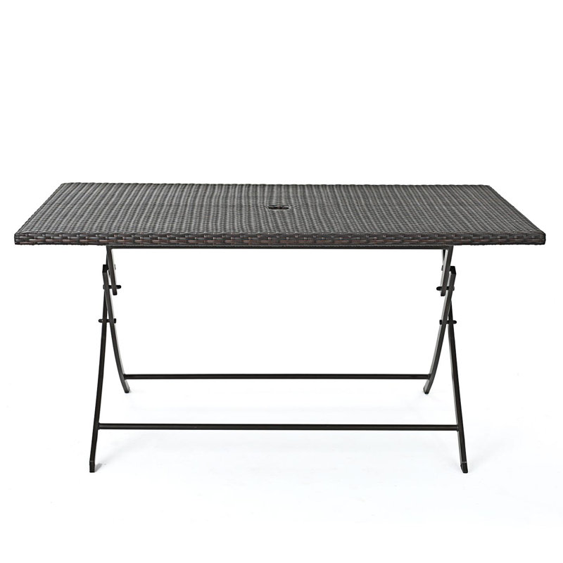 Belynda Extendable Metal Base Dining Table