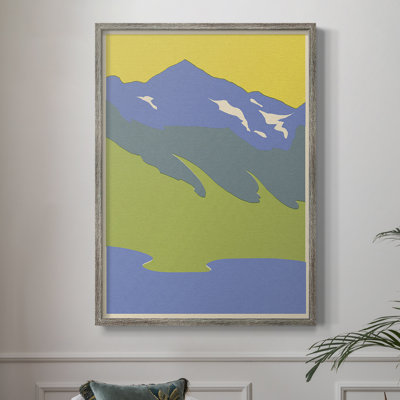 Bright Glacial Lake I Framed Print - Solid Wood