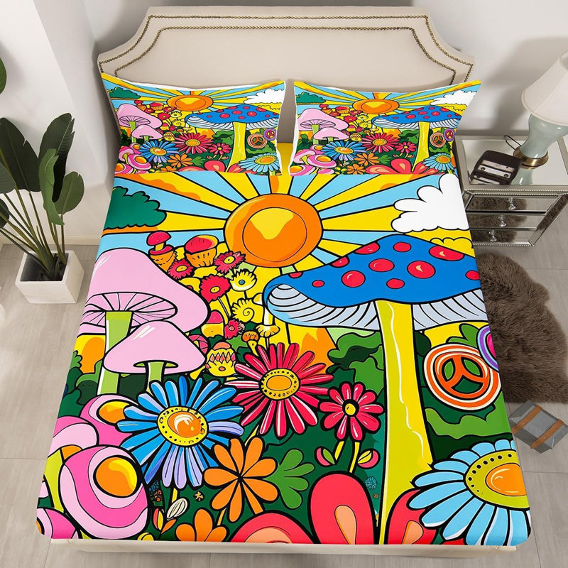 Kawaii Mushroom Bed Sets