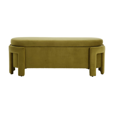 Lalanya Polyester Upholstered Storage Bench