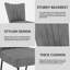 39cm H Velvet Upholstered Side Chair in Black-1099328139-1099328137