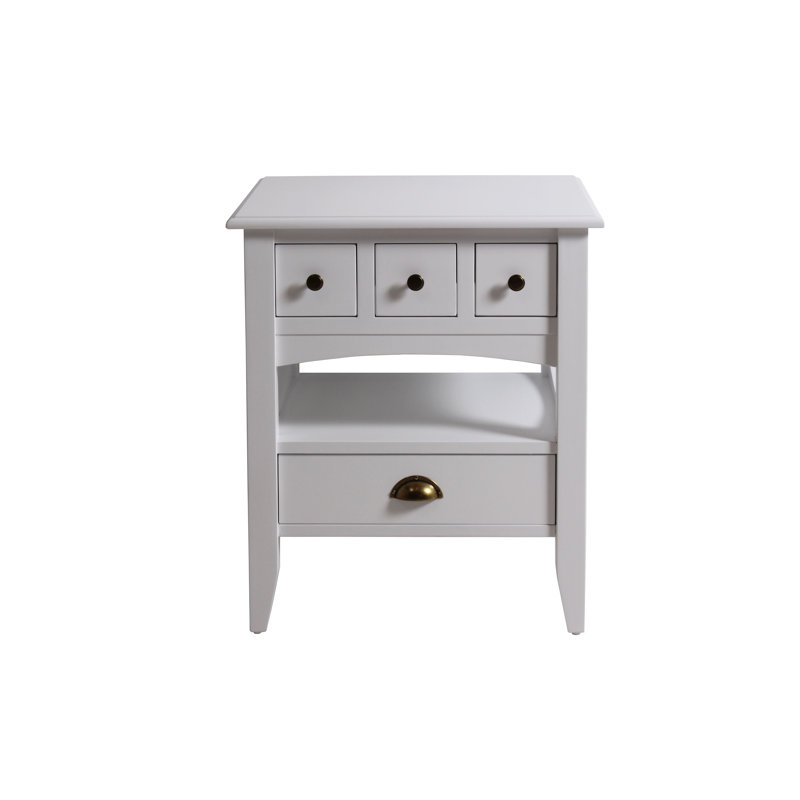 Autumn 55cm W Solid Wood Bedside Table