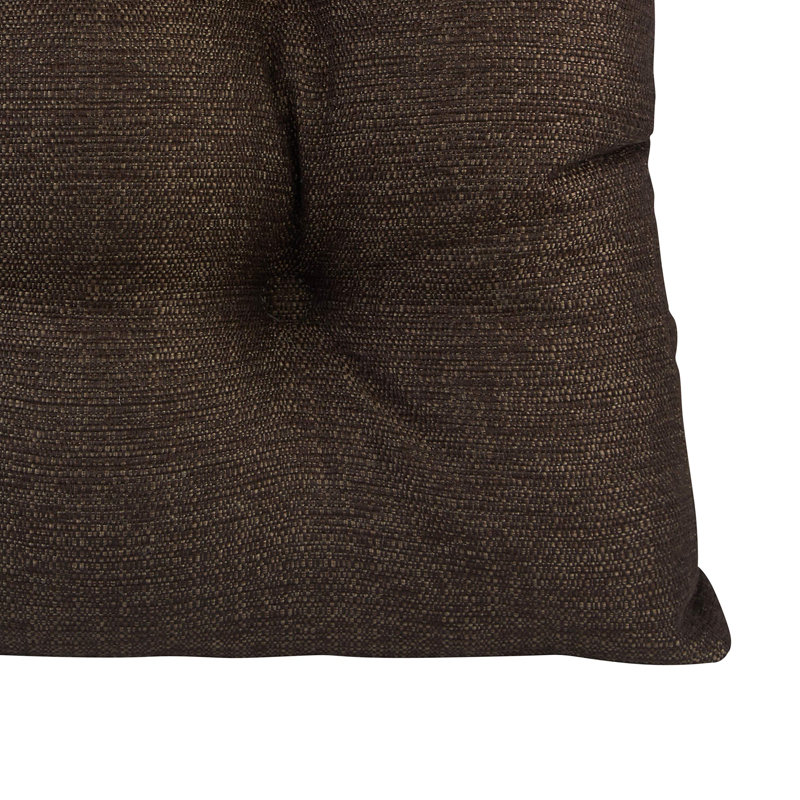 Non-Slip Dining Room And Kitchen Seat Cushions, 15 X 15 X 3 Inches, Set of 4, Chestnut