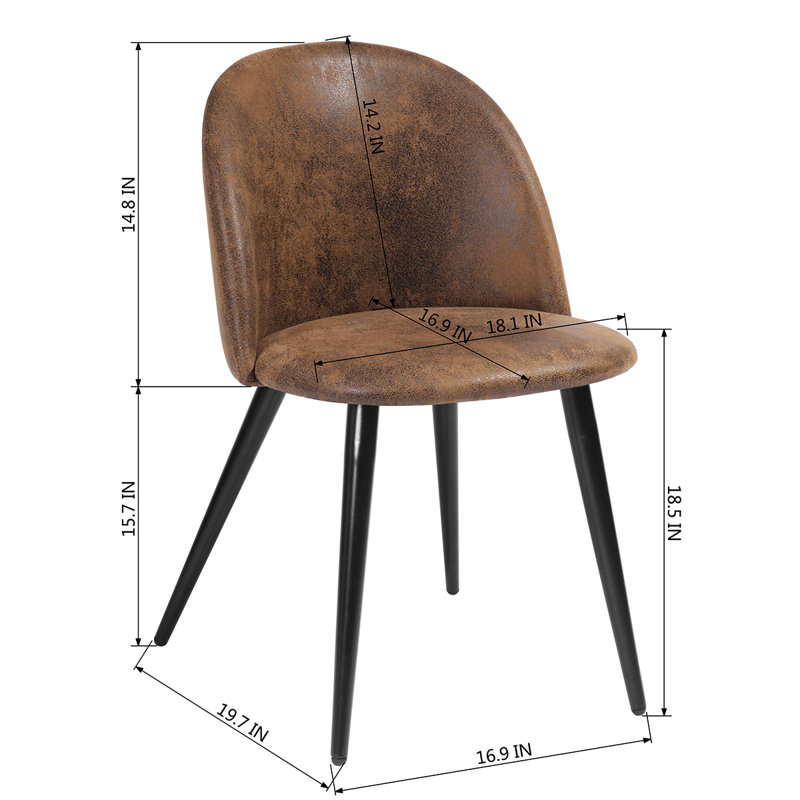 Byrnes 46cm H Polyester Blend Upholstered Side Chair