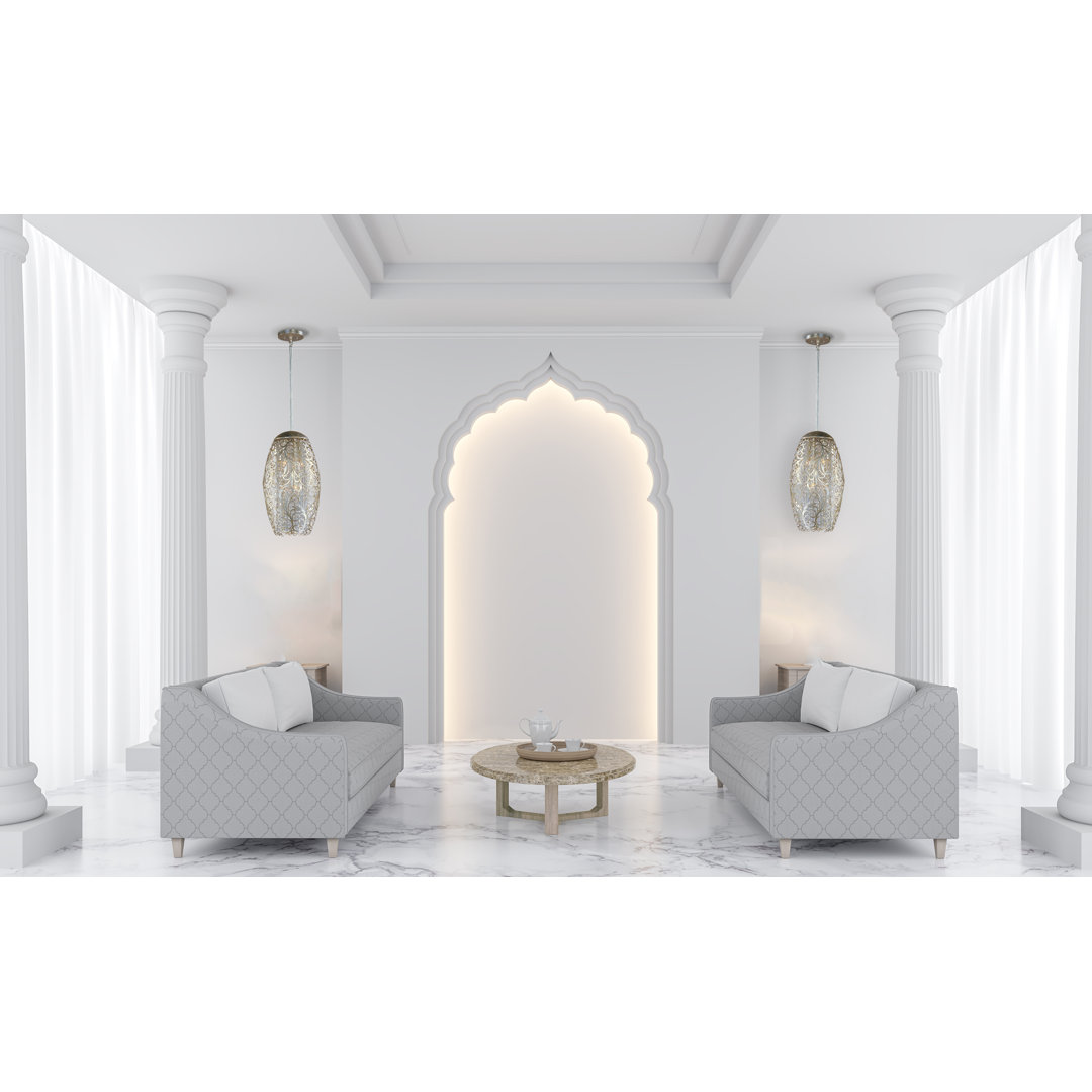 Trombley 6 - Light Golden Silver Unique/Statement Pendant Willa Arlo™ Interiors