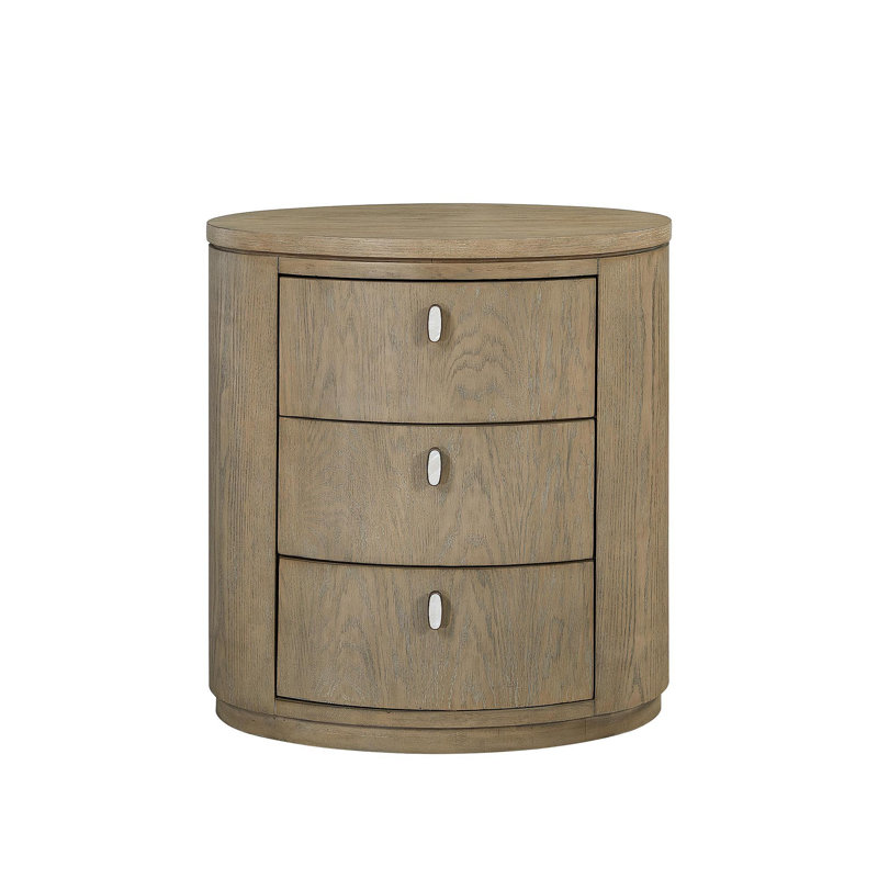 Table de chevet ovale - Caramel