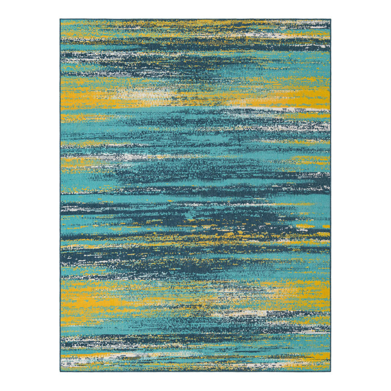 Tapis d'extérieur intérieur / extérieur Coastal, Rectangle 9 pi x 12 pi