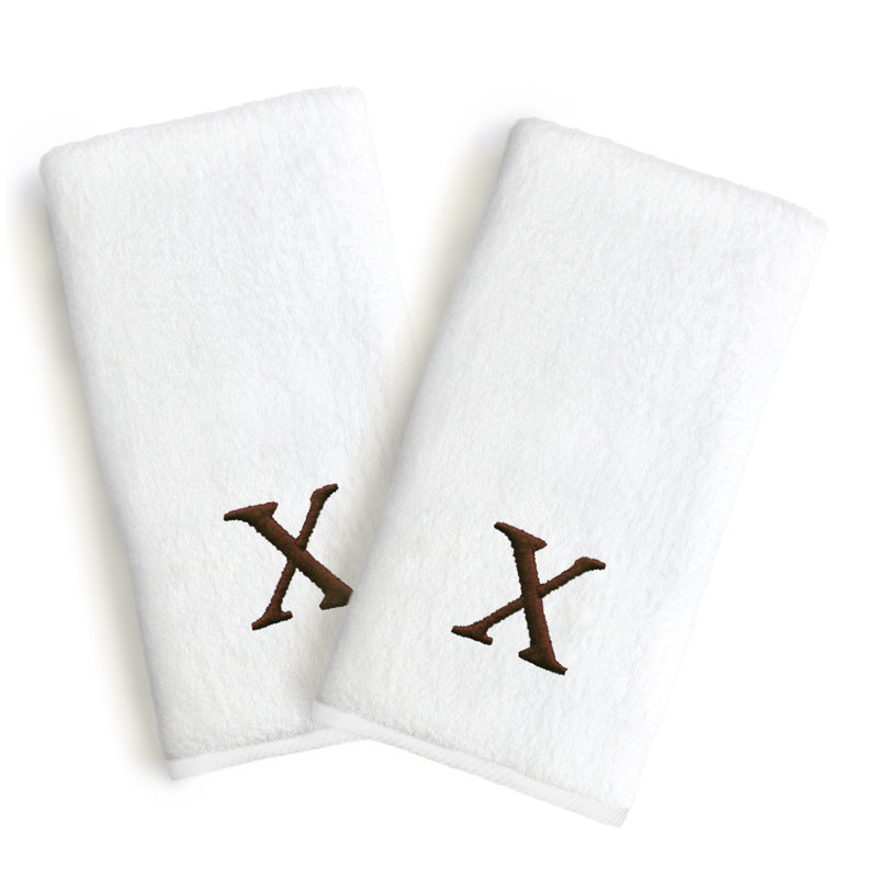 Soft Twist Hand Towel, Letter: X