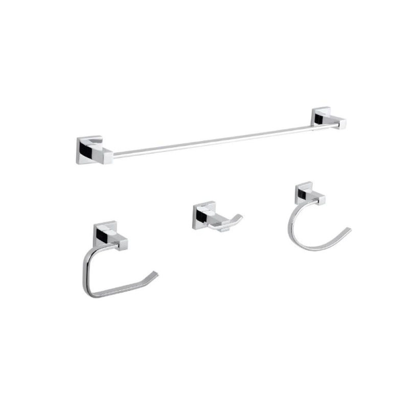 Ensemble de salle de bain Mila, Chrome poli