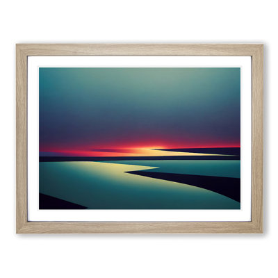 Abstract Ocean Scene - Single Picture Frame Print