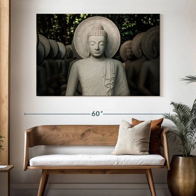 Adella Kantharaj Buddhas, 34" H x 51" W