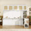 Lit escamotable double avec bureau et armoires en rotin, lit mural peu encombrant pour le bureau à domicile-902056704