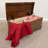 Waterfall Solid Wood Hope Chest, Quartersawn Oak Wood, Asbury Stain, 42"-1327829350