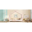 Lit plateforme simple en métal-865431414