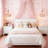 Single Light Single Retro Pink Glass Pendant-2 Set Of