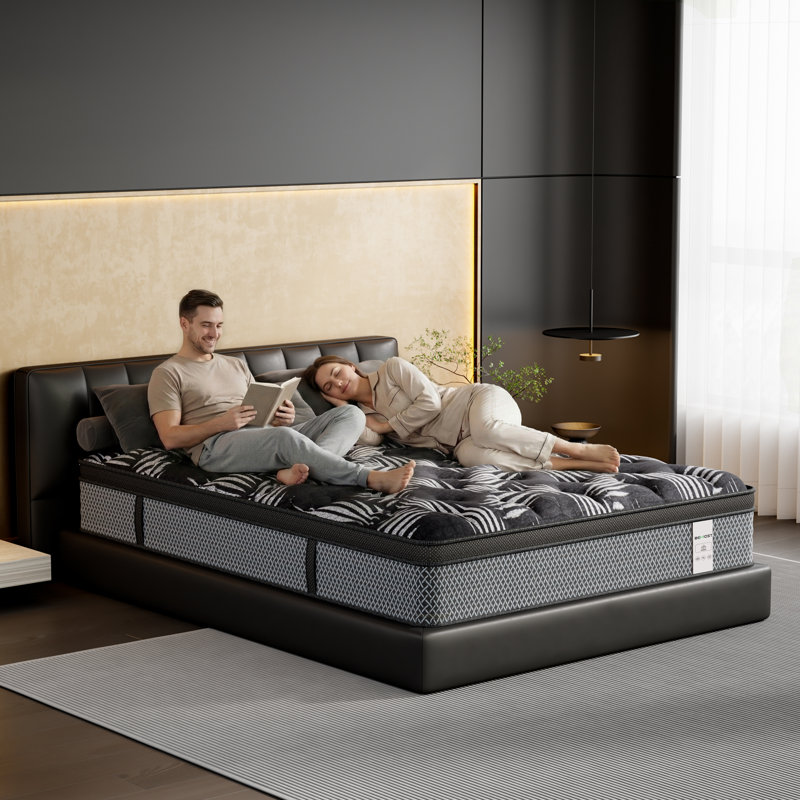 Matelas 10 po en mousse à mémoire de forme hybride moyen dans une boîte, aucun assemblage requis, 10", Grand lit