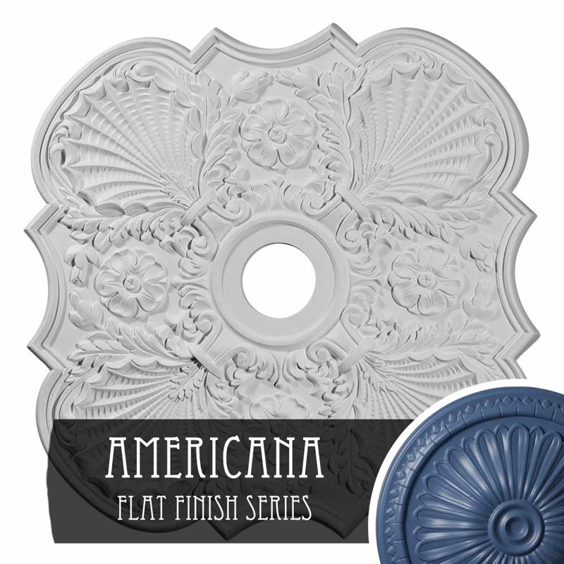 Médaillon de plafond 29 po x P 3 5/8 po x P 1 3/8 po (convient aux auvents jusqu'à 6 1/4 po), Americana