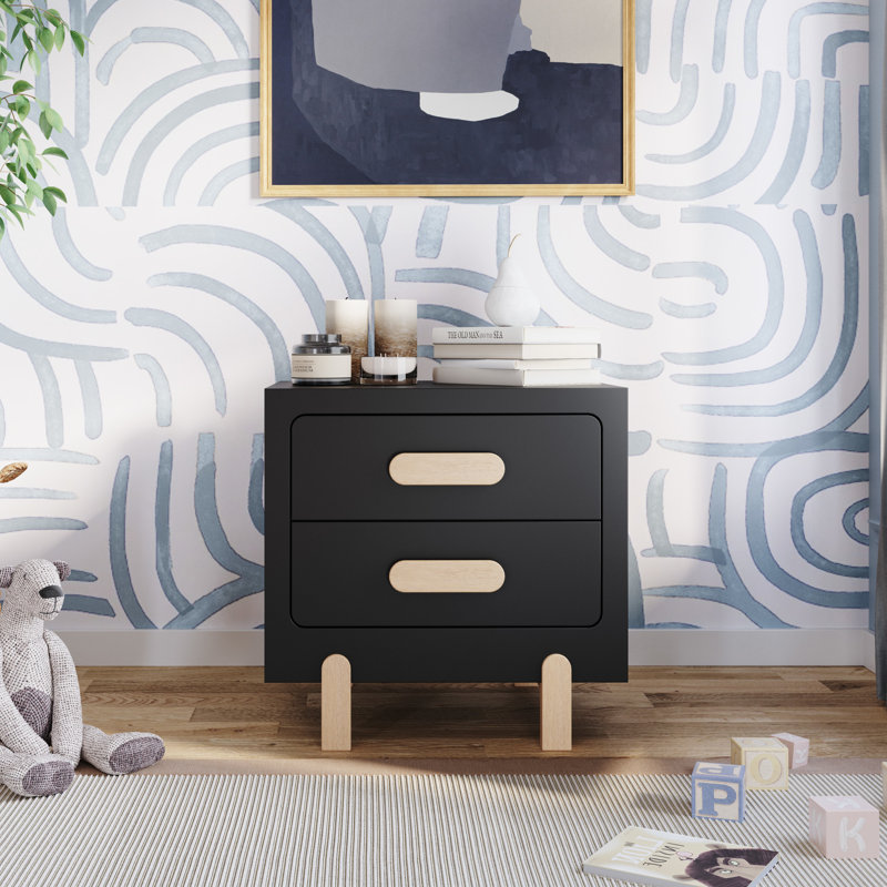 Park Heights 2 - Drawer Nightstand, Black