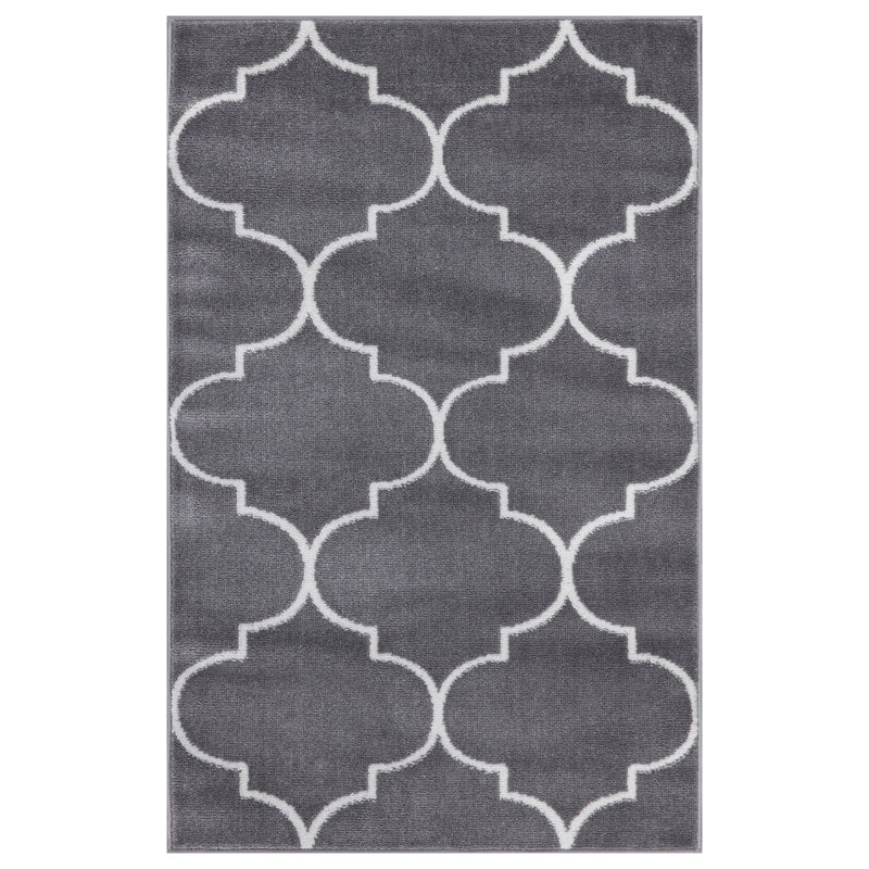 Gris marocain marocain sans treillis gris, Rectangle 2 pi 7 po x 4 pi 1 po