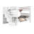 Tena Solid Wood Standard Stairway Bunk Beds Full over Full with 4 Drawers in the Steps, White-1904814713-1904814708