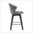 2PCS Chenille 25"Wing Back Swivel Bar Stools-1007985826