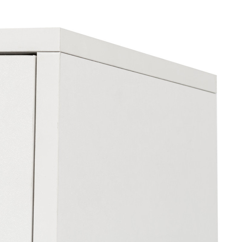 Armoire de toilette murale à deux portes avec tablettes réglables