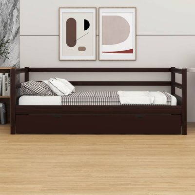 Twin Size Daybed With Trundle Frame Set – Ideal For Small Rooms/Guesthouses