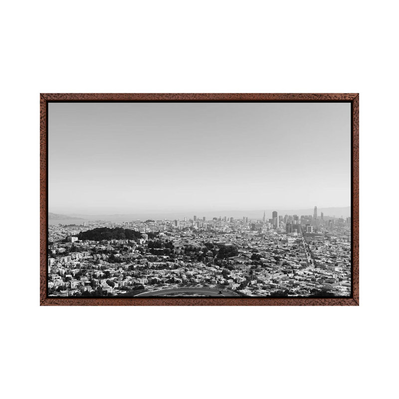 San Francisco View by Bethany Young - Print on Canvas, Classic Brown Wood Framed, 101.6cm H x 152.4cm W x 3.81cm D