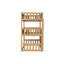 Lit superposé triple en bois d'hévéa, lit élégant de couleur chêne blanc avec options amovibles-989625090