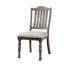 Chaises d'appoint de style transitionnel 2 pièces