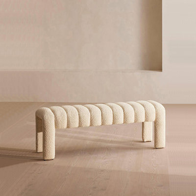 Carraton Polyester Blend Upholstered Bench