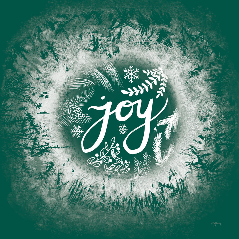 Frosty Joy - vert, Cadre simple blanc, Oui, H 12 po x l 12 po