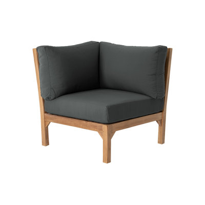 Outdoor Teak Corner Wedge Lounge Chair