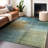 Machine Washable Indoor/Outdoor Chayden ACN1096 Blue Rug-100136661