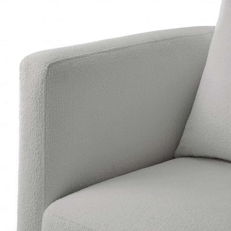 Fauteuil d'appoint pivotant à fonction tonneau - Tissu de performance rembourré