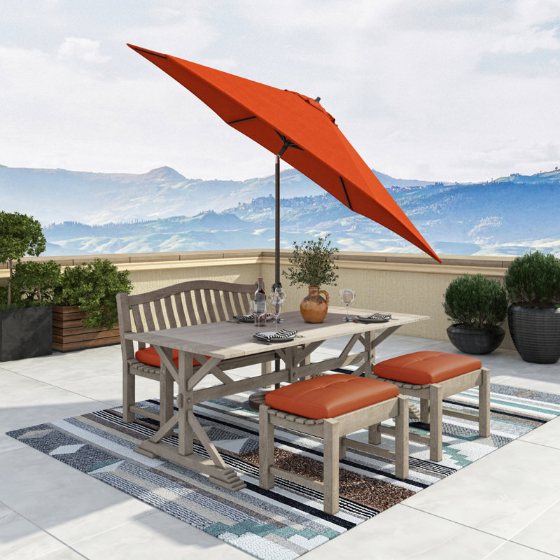McDougal 132'' Tilt Market Umbrella, Tuscan Orange