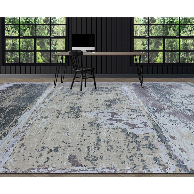 Abstract Area Rug, Rectangle 9' x 12'