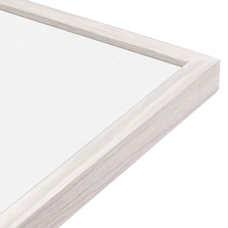 Linetta Wood Picture Frame with Mat, White, 16" x 20", 8" x 10"