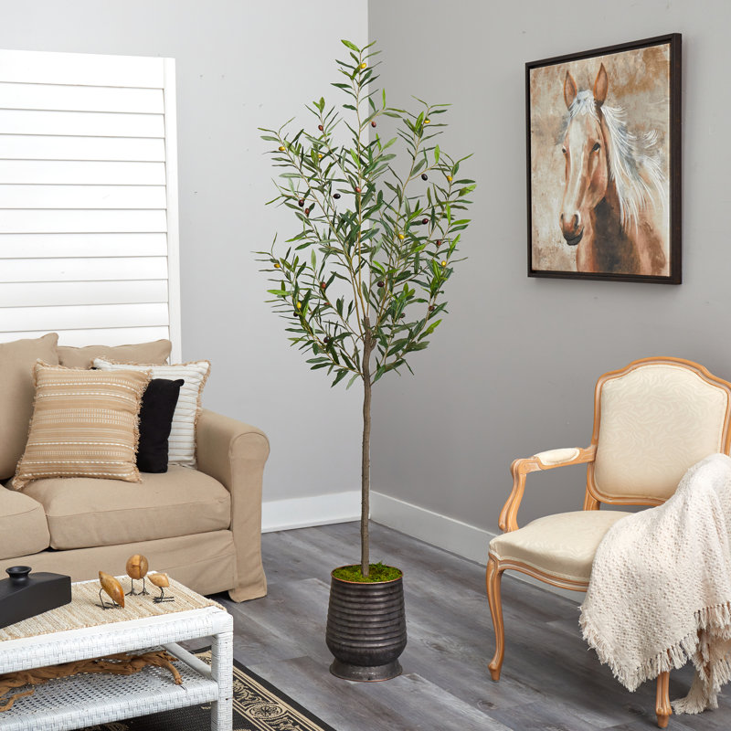 Olive artificielle 75 po en pot