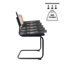 Ensemble de 4 chaises de salle à manger en rotin brun en similicuir-2029775400-2028437263