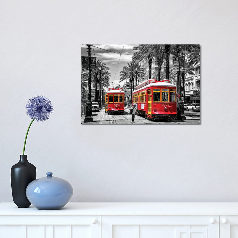 Canat Street Downtown II 1 Piece Wrapped Canvas Wall Art, 30.48 cm H x 45.72 cm W
