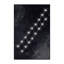 Tapis doux et moelleux à motif d'étoiles luxueuses et luxueuses - Reliure noire-1881208932