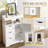 Goldean 34'' H X 22'' W X 11'' D Freestanding Bathroom Cabinet With Adjustable Shelf-594366867