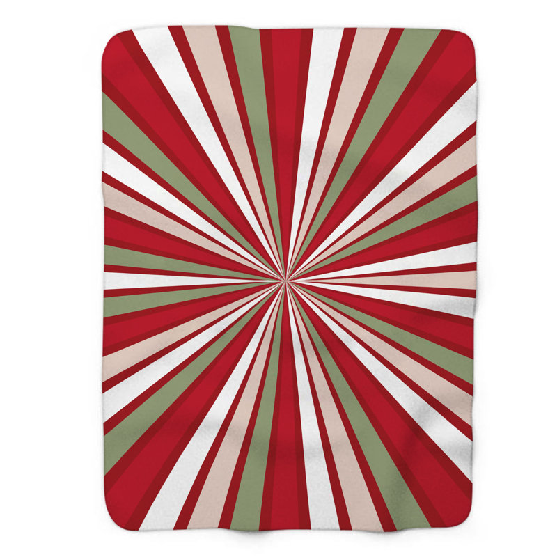 Groovy Yule - Couverture Sherpa de qualité supérieure 1 pièce, Lit simple