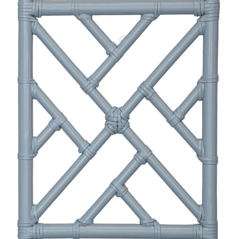 Chippendale Open-Frame Headboard, Queen, Pool Blue
