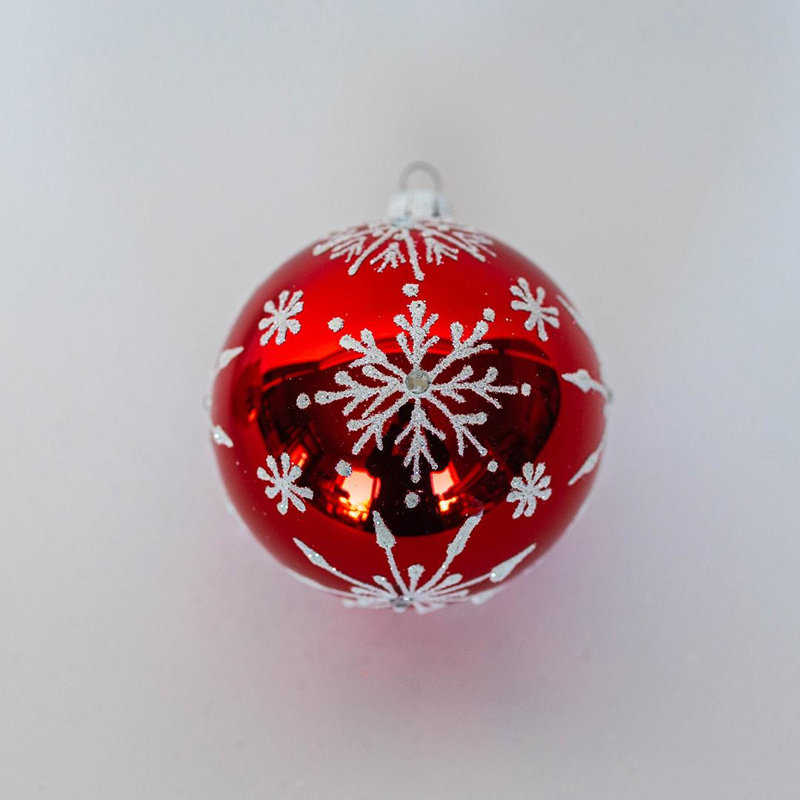 Ornement boule Allover, Rouge