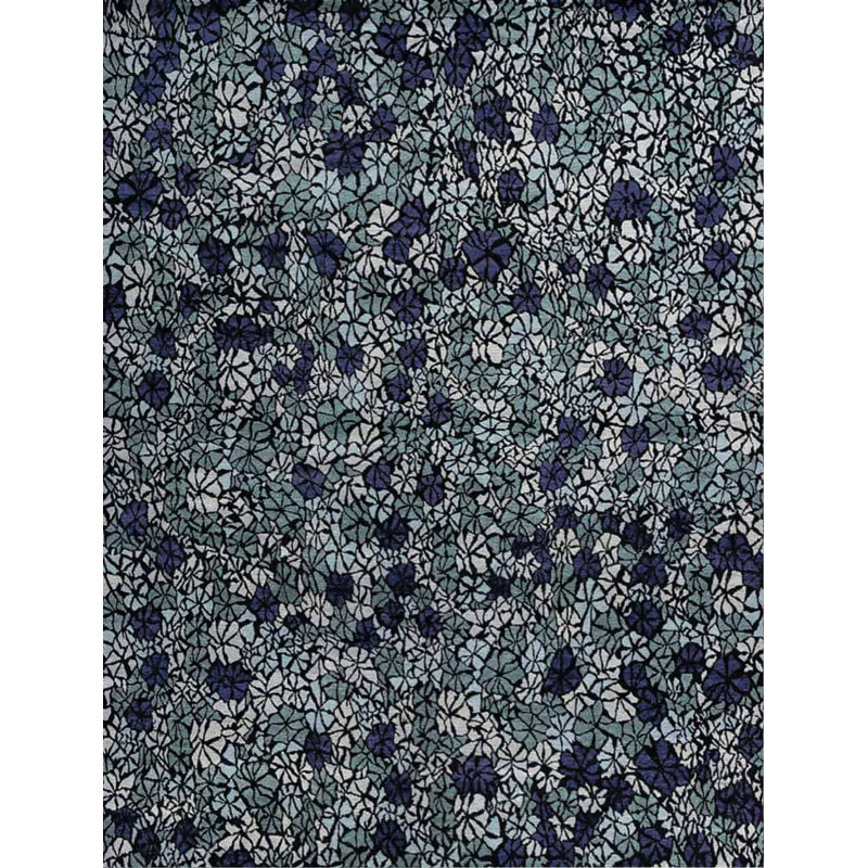 Hand Knotted Geometric Area Rug, Runner 3' x 12'